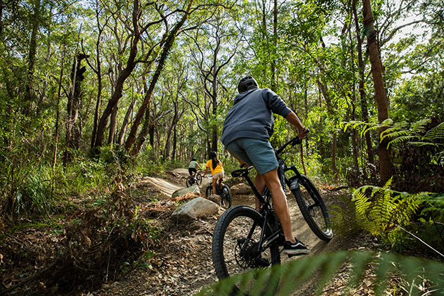 Mountain bike locations around Australia.