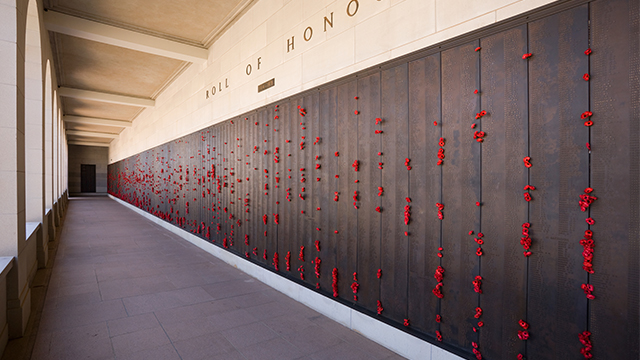 Roll of Honour at Australian War Memorial in Canberra ACT