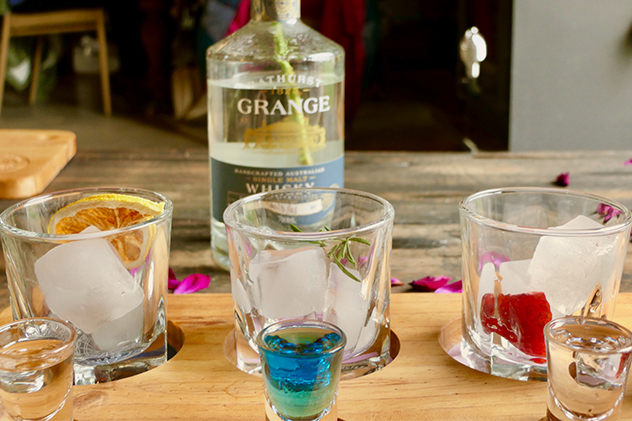Drinks at Bathurst Grange Distillery