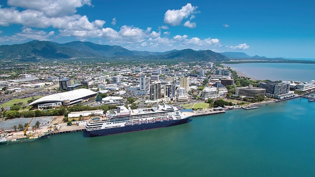arial view of Cairns city Tropical North Queensland