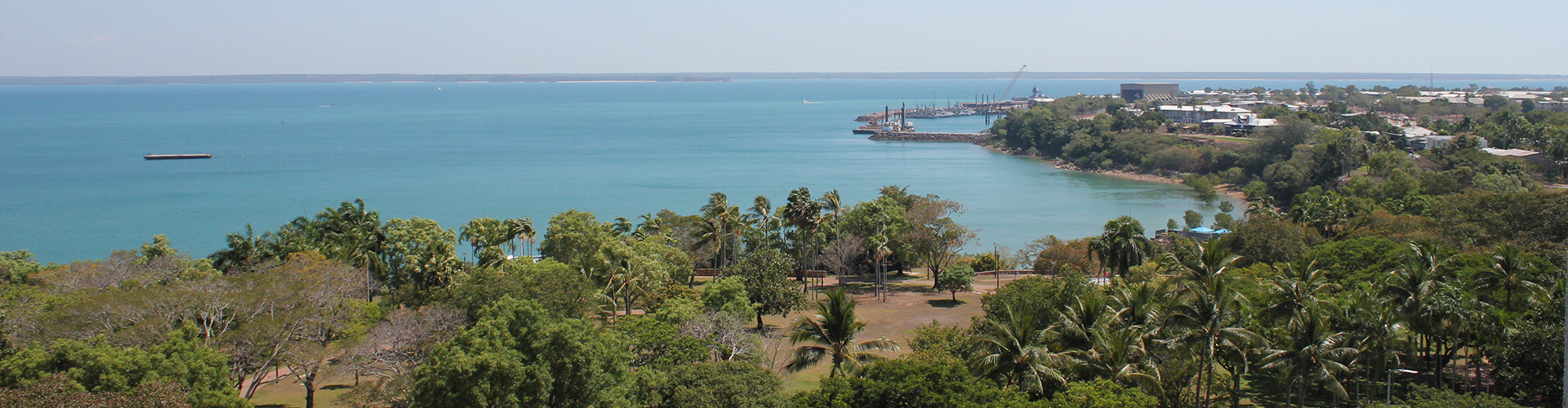 The view from a Juliet balcony at the Hilton Garden Inn