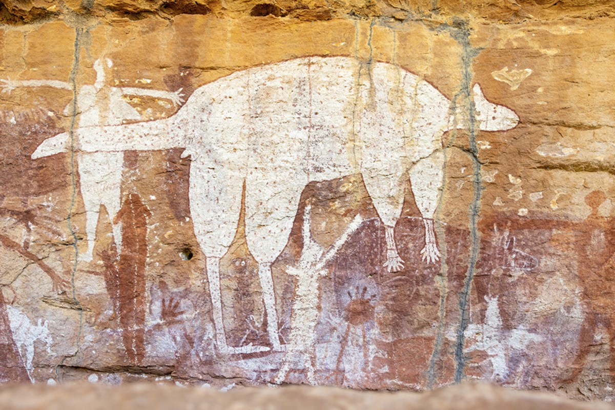 indigenous-rock-art-animal-drawing-qld-1200x800 Slide 6