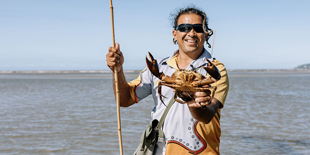 Mud crab fishing
