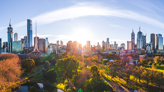 Melbourne city skyline