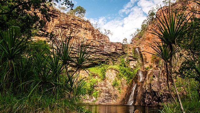 waterfall at Sandy Creek in Litchfield National Park NT