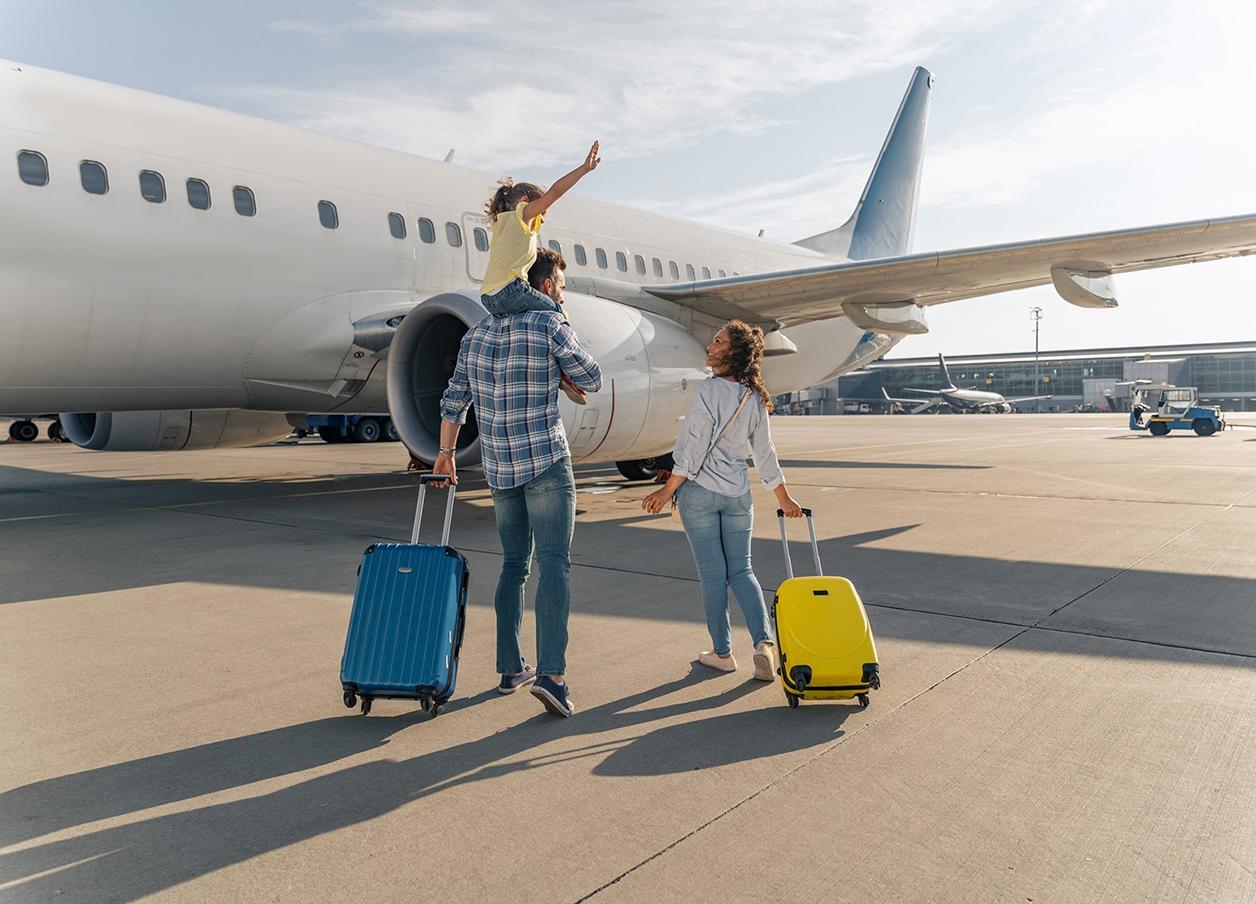 Family holiday plane IDP