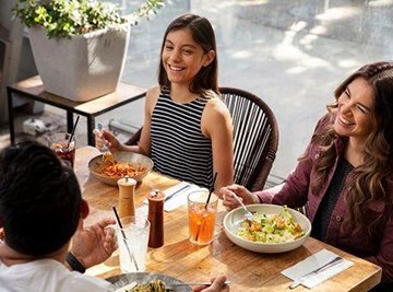 Family dining out