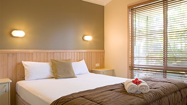Master Bedroom Darlington Beach Holiday Park NRMA Parks and Resorts NSW