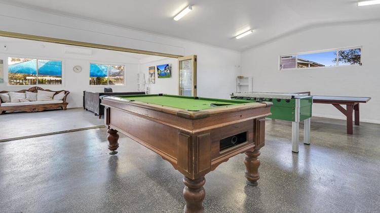 Pool table in the Games Room, NRMA Broulee Holiday Park