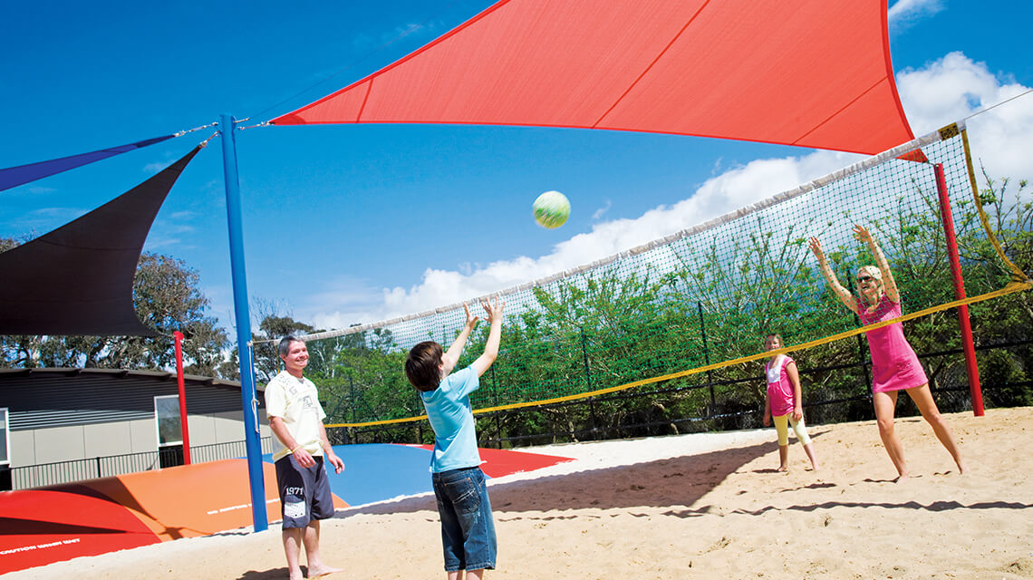 Volleyball game NRMA Merimbula Beach Holiday Resort NSW my nrma local guides