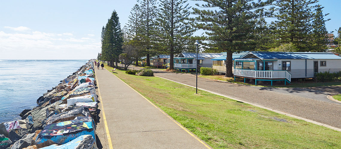 villa breakwall Port Macquarie Breakwall Holiday Park NSW my nrma local guides