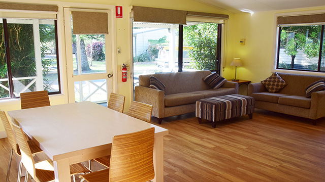 Living Room Sydney Lakeside Holiday Park NRMA Parks and Resorts NSW