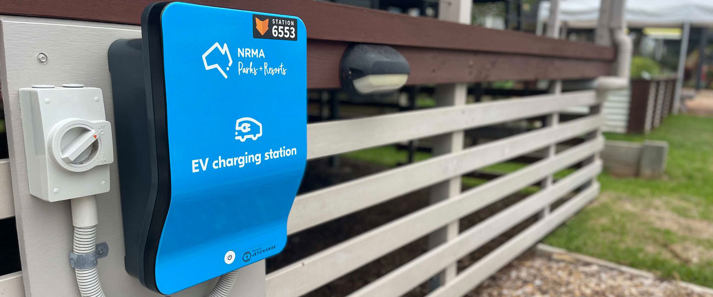 EV charger at NRMA Port Macquarie Holiday Park