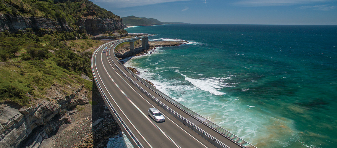 Sea Cliff Bridge Clifton Hume Highway my nrma road trips