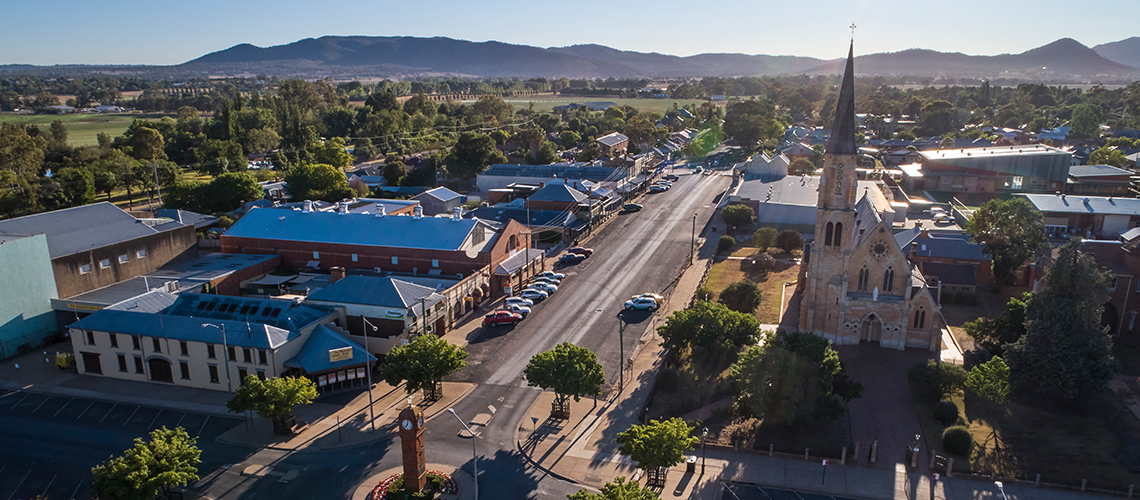 Mudgee streetscape Credit DNSW