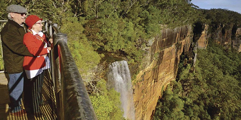 Couple at Fitzroy Falls