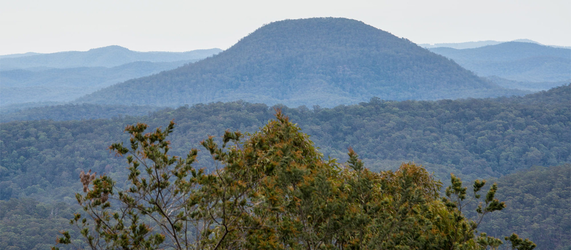 Mount Yengo in Mount Yengo National Park Creator: John Spencer  Copyright: NSW Government
