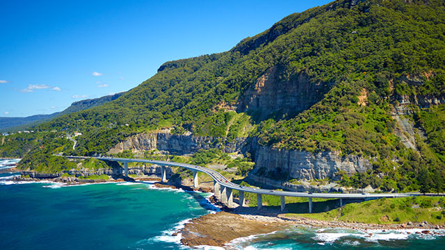Sea Cliff Bridge Sydney to Kiama my nrma road trips