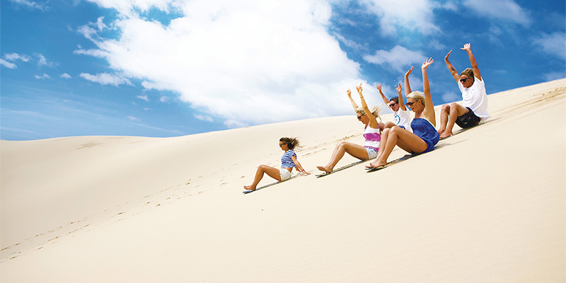 Stockton Bright Sand Dunes Sydney to Port Stephens my nrma road trips