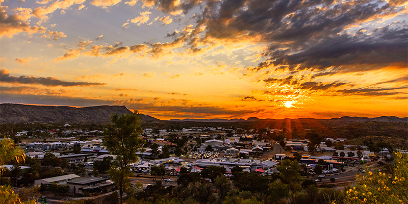 Alice Springs Sunset Red Centre Way my nrma road trips