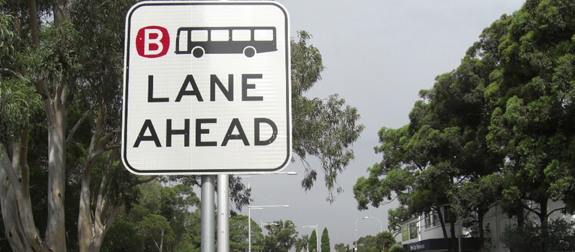 Who can drive in bus lanes in NSW?