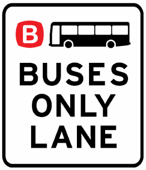 Buses only lane