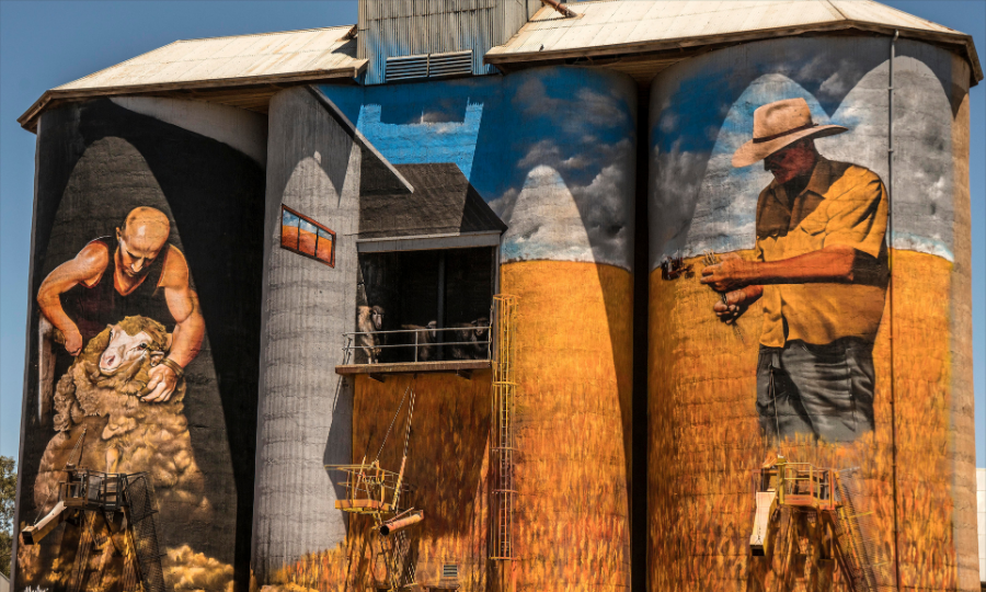 Weethalle Silo Mural Art NSW