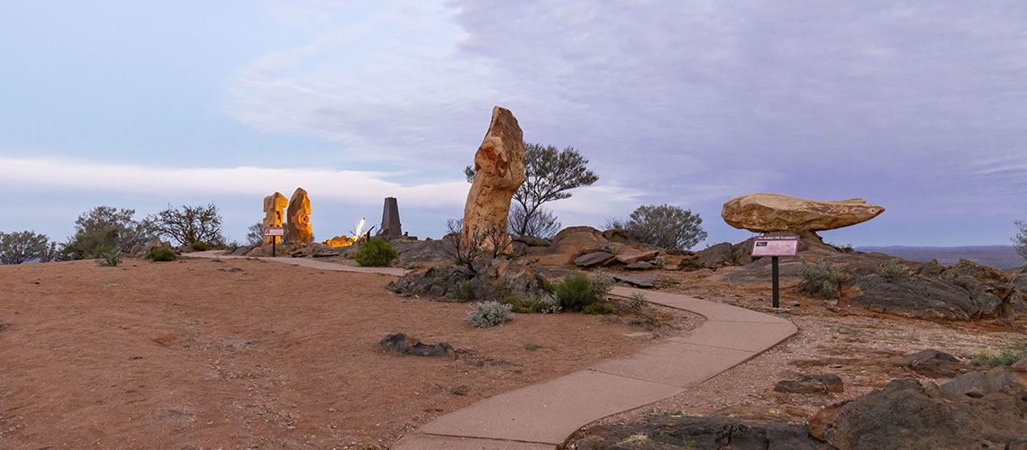 Sculptures at the Living Desert State Park - Broken Hill - Image Credit: Destination NSW