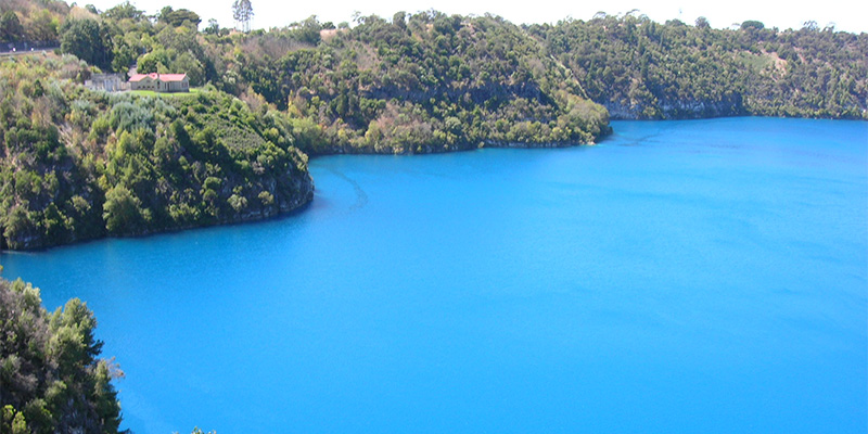 Blue Lake Mount Gambier Melbourne to Adelaide in 6 days my nrma road trips