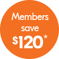 Members save $120