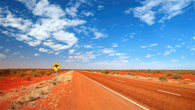 Long outback road